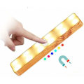 Miniatyrbillede 1 af 5: LED Lysbjælke RGB Touch Dæmpning, 1 stk. Bærbar Stemningslys Trækorn Design med 6 Lysfarver og 7 Tilstande USB Opladning Stemningslys