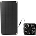 Miniatyrbillede 1 af 5: 20W Solpanel-Ventilator Kit - Mini, Bærbar til Drivhuse, Kyllingehuse, Dyrehuse og Vindueudluftning