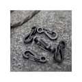 Miniatyrbild 5 av 5: 10 st/förpackning Mini SF Fjäder Ryggsäckslås Klättring Karabiner EDC Nyckelring Camping Flask Krokar Paracord Överlevnadsutrustning - Svart