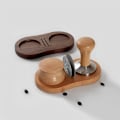 Miniatyrbillede 2 af 5: Trækaffe Filter Tamper Holder Espresso Mat Stativ Station Base B
