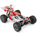 Miniatyrbild 3 av 5: Styrblock Navbärare Set Tie Rod Servo Länkstång för 144001 144010 124016 124017 124019 RC Bil Reservdelar