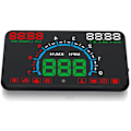 Miniatyrbilde 5 av 5: E350 Bilmonitor HUD Head Up Display Plug and Play Overspeed Alarm Drivstofforbruk Display Hud Projektor