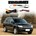 Miniatyrbillede 2 af 5: Kamera til bilens frontlogo med nattesyn, positiv vandtæt, egnet til Jeep Compass MP 552 2017-2020