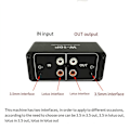 Miniatyrbillede 4 af 5: Bærbar lydstyrkekontrol RCA 3,5 mm forforstærker W-10P Stereo Dual Channel Stereo Audio Mini Balance Music Home Sound