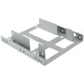 Miniatyrbillede 5 af 5: 2,5\" til 3,5\" intern monteringsstel til 2 x 2,5\" SSD/HDD til 3,5\" enkelt bay