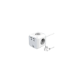 Miniatyrbillede 2 af 3: Kube Power Strip med 4 Stikkontakter og 3 USB-porte, 1,8m Power Strip Tower Velegnet til Hjem og Kontor, Hvid