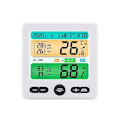 Miniatyrbild 1 av 5: Väderstation trådlös inomhus utomhus sensor termometer hygrometer digital väckarklocka barometer prognos färg Vit