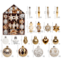 Miniatyrbillede 4 af 5: 73 stk. Julekugle Ornament Sæt, Julepynt til Træ, Malet Julekugle Gavepakke