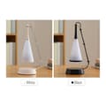 Miniatyrbillede 2 af 5: LED-lampe tryksensor Bluetooth musikafspiller skrivebordsbelysning bord DC-opladning studerende boglamper (sort)