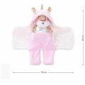 Miniatyrbild 4 av 5: Baby Unicorn Filt Baby Sovsäck Swaddling Födelse Flicka Pojke Tjock Wrap Filt med Huva Varm Korall Sammet Baby Nest Nyfödd Sovsäck Separa