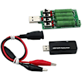 Miniatyrbillede 1 af 5: Batteritester/USB DC Voltmeter Ammeter 18650 Kapacitetsmåler Elektronisk belastningsafladningsmodstand Krokodilleklemmer Krokodilletråd
