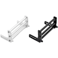 Pikkukuva 2 / 5: 2 kpl universaalia metallipuskuria 1/10 RC Crawler TRX4 SCX10 II 90046 90047 päivitykseen, musta ja hopea
