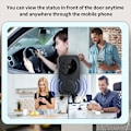 Miniatyrbild 2 av 5: Trådlös Fjärrstyrd Videodörrklocka, Smart Hem Wifi Dörrklocka Utomhus Trådlös Dörrklocka Kamera Klocka Tvåvägs Ljud Intercom Nattseende Smart Life APP