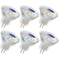 Miniatyrbild 1 av 5: 6-pack MR11 LED-lampor GU4 Spotlight-lampor 3W 18LED Halogenlampor 20W Icke-dimmbar Ekvivalent 12V AC/DC LED-lampor för Hem Landskapsspårljus (C