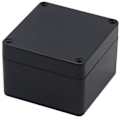 Miniatyrbillede 4 af 5: Sort DIY Meter Box Vandtæt ABS Opbevaringsboks Projektboks Opbevaringsboks, 100X100X75Mm
