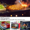 Miniatyrbillede 3 af 5: Bagemåtte, 5 stk. 50 40cm Grillpapir Non-Stick Genanvendelig Rengørbar, BBQ Grillmåtter til Assisterede Ovne/Kul/Gas/Elektrisk Grill