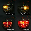 Miniatyrbilde 2 av 5: Motorsykkel LED bakre blinklys integrert bremselys for GSXR600 GSXR750 GSXR 600 750 K4 2004 2005