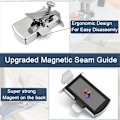 Miniatyrbild 4 av 5: Magnetisk Sömnadsguide, 2 Stycken Magnetiska Sömnadsmaskinsguider + 4 Spolar Spolhus