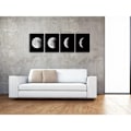 Pikkukuva 4 / 5: Moderni Canvas-taulut Venytetty Taideteos Abstrakti Avaruus Mustavalkoinen Kuvat Valokuvamaalaukset Canvas-seinätaidetta Koti- ja Toimistokoristeluun