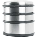 Miniatyrbilde 3 av 5: Dørstopper i rustfritt stål, 7x8cm (LxB) Dørkile 1 kg for tunge dører - Design rustfritt stål sklisikkert støtfanger for glatte gulv - Sett av