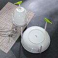 Miniatyrbillede 3 af 4: Køkken skål rack dræn plade skål opbevaring rack plastik skål rack vask rack stor opbevaring rack