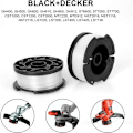 Miniatyrbillede 5 af 5: Reservedele til Line Edger Spole, 30ft 0.065 \"Black + Decker Line Trimmer Reservedele Spole (8 Reservedele Spoler, 1 Spole Dæksel, 1 Fjeder)
