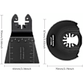 Miniatyrbild 4 av 4: Oscillersågbladsats, 21 delar, blandade multiverktyg, med universal snabbkoppling för oscillersågtillbehör för allmän multiverktygskapning (B