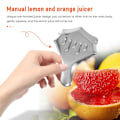Miniatyrbilde 4 av 5: Rustfritt stål juicer, manuelle tenger, sitrus juicer, for hjem, kjøkken, bar, 4 stykker