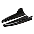 Miniatyrbild 1 av 5: Bil Bakre Stötfångare Läpp Diffusor Splitter Spoiler för C Klass W205 C180 C200 C300 C63 2015-2021 Svart