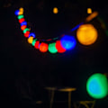 Miniatyrbild 5 av 5: LED-ljusslinga med 40 kulor, 6 m, flerfärgad, för inom- och utomhusbruk Dekoration för Guinguettes, fester, födelsedagar, bröllop
