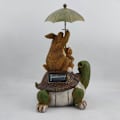 Miniatyrbillede 2 af 5: Skildpadde Statue Have Statue Kanin Paraply Harpiks Dyr Statue Harpiks Håndværk Dekoration