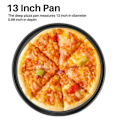 Miniatyrbillede 3 af 5: 2X 13 Tommer Non-Stick Pizza Pan, Bageværktøj Rund AU Stål Bakke Form til , Restaurant