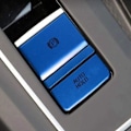 Miniatyrbild 2 av 5: för Golf 8 MK8 2020 2021 Aluminium Central Control Gear Stick Handbrake Switch Button Cover Stickers Blå