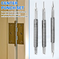 Miniatyrbillede 5 af 5: 3-pak hængselsstift og studs center punch værktøj fjederbelastet dør studs 1/32 tommer 1/16 tommer dobbelt hoved, 1/8 tommer