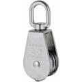 Miniatyrbillede 3 af 4: Heavy Duty Enkelt Blok Remskive med Svingbar Rustfrit Stål Remskive Blok Maks Belastning 35-1000 kg – M32 <p>Enkelt blok remskive lavet af 304 rustfrit