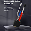Miniatyrbillede 2 af 5: 2X til 2 Hotend Sæt 24V 60W Patronvarmer Ekstruderhoved Messingdyse 3D Printer Neo/Max/plus