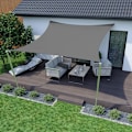 Miniatyrbillede 1 af 5: Vandtæt Skygge 3x3m, Rektangulær Skyggedug UV Beskyttelse til Udendørs Have Terrasse Balkon