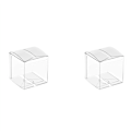 Miniatyrbild 1 av 5: 100 st Klar Plastpresentaskar PVC Förpackningsask Transparent Godispresentinslag Bröllopsfest Favoritpresentaskar