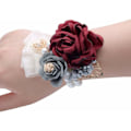 Miniatyrbilde 2 av 5: Roseblomst Corsage Håndblomst Brosje for Bryllup Fest