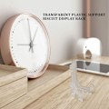 Miniatyrbilde 2 av 5: 3 tommers gjennomsiktig plaststativ Displaystativ Plasskortholder Display Staffeli for bryllup, bursdagsfest (24 pakning)