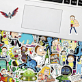 Pikkukuva 4 / 4: Rick and Morty -akvarellivedekalit, 50 kpl, vedenpitävät ja UV-kestävät, täydelliset kaikkiin laitteisiisi