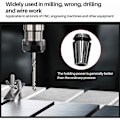 Miniatyrbillede 3 af 5: 10 stk./sæt Ultra Precision ER16 1-10MM Fjederhylster Sæt til CNC Fræsning Gravering Maskinværktøj