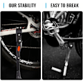 Miniatyrbillede 3 af 5: Universal justerbar mountainbikeholder med sidestolper med skridsikre gummifødder til cykler med 24-28\" hjuldiameter (sort)