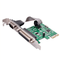Miniatyrbillede 3 af 5: RS232-232 Seriel Port Parallel Printer Port Com og Db25 til Pci-E Pci Express Kort Adapter Konverter Wch382L Chip