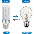 Miniatyrbillede 3 af 5: E27 LED Majs Pære 30w, AC175-265V, Varmt Hvidt 3000K 2500LM, Ikke-Dæmpbar, 300W Halogen Pære Ækvivalent, LED Majs Pære til Lysekroner, Loftlampe