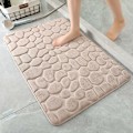 Miniatyrbilde 1 av 5: Minneskum Badematte, Cobblestone Baderomsteppe, Super Absorberende, Maskinvaskbar, 17x24, Khaki