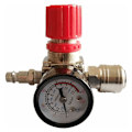 Miniatyrbillede 1 af 5: Luftkompressor Trykregulator 1/4\" - Pneumatisk Regulator - Trykreguleringsventil 180psi 12bar (Trevejsventil)