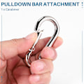 Miniatyrbild 4 av 5: Justerbar multifunktionell LAT Pull Up Bar Cable Machine Attachment för hemgym bänkpress squat träning