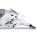 Miniatyrbild 4 av 5: Realistisk Crucian katt leksak elektrisk simulering fisk docka rolig interaktiv husdjur tugga bit katt tillbehör kattunge fisk flopp katt leksak