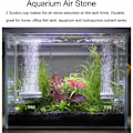 Miniatyrbillede 2 af 5: Akvarium Luftsten, Fiskedam iltdiffusor, Holdbar Justerbar Luftpumpe Sæt Med Super Høj Opløst Ilt, Fiskedam Pumpe Luftdiffusor Mak